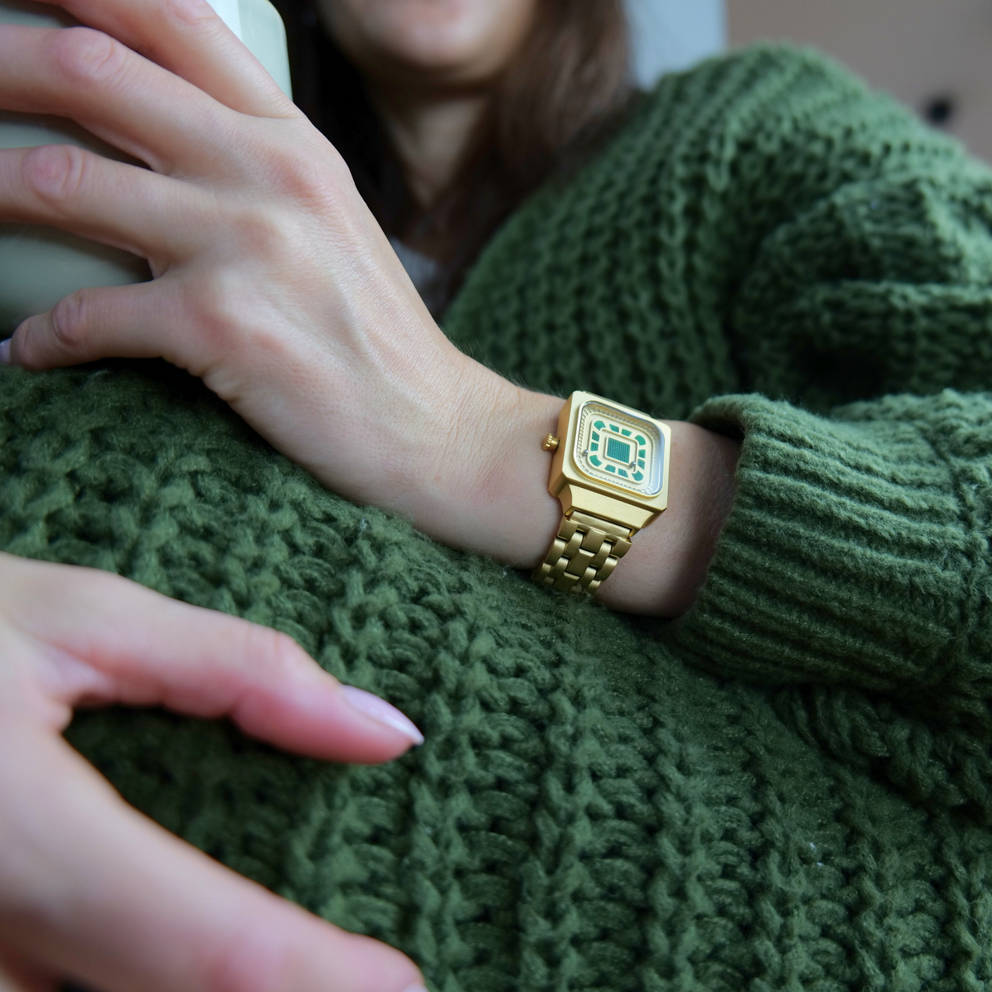 Square Resin Gold