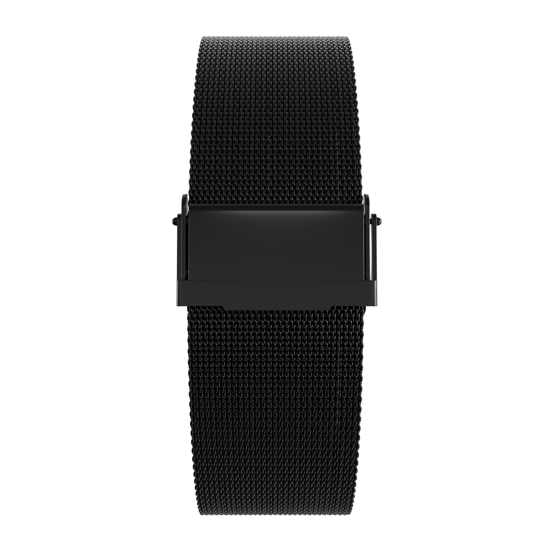 Magneto-Watch-Bella-Black-Anthracite-Maschenarmband-Sicherheitsverschluss-Schwarz-16mm-Front