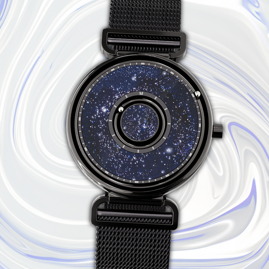 Bella Black Aventurine bracelet en maille noir