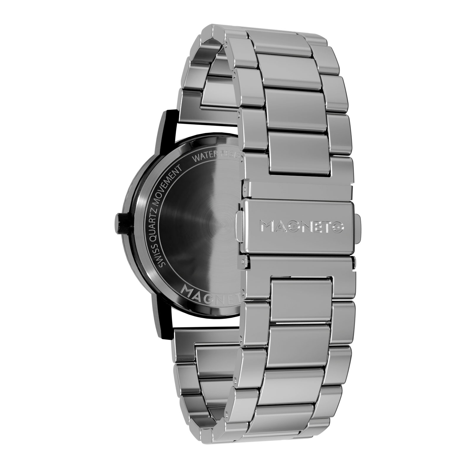 Magneto-Watch-Edelstahl-Silber-Side