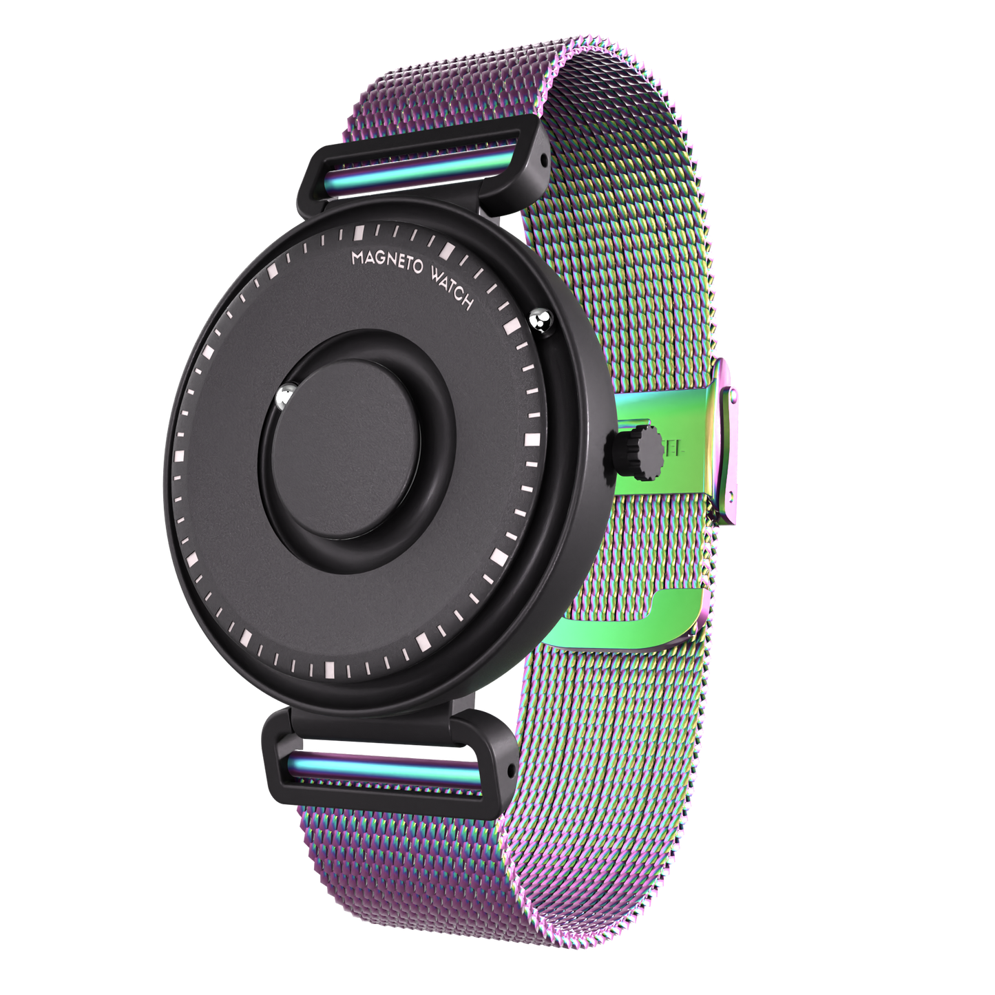 Fusion Black bracelet en maille flip-flop