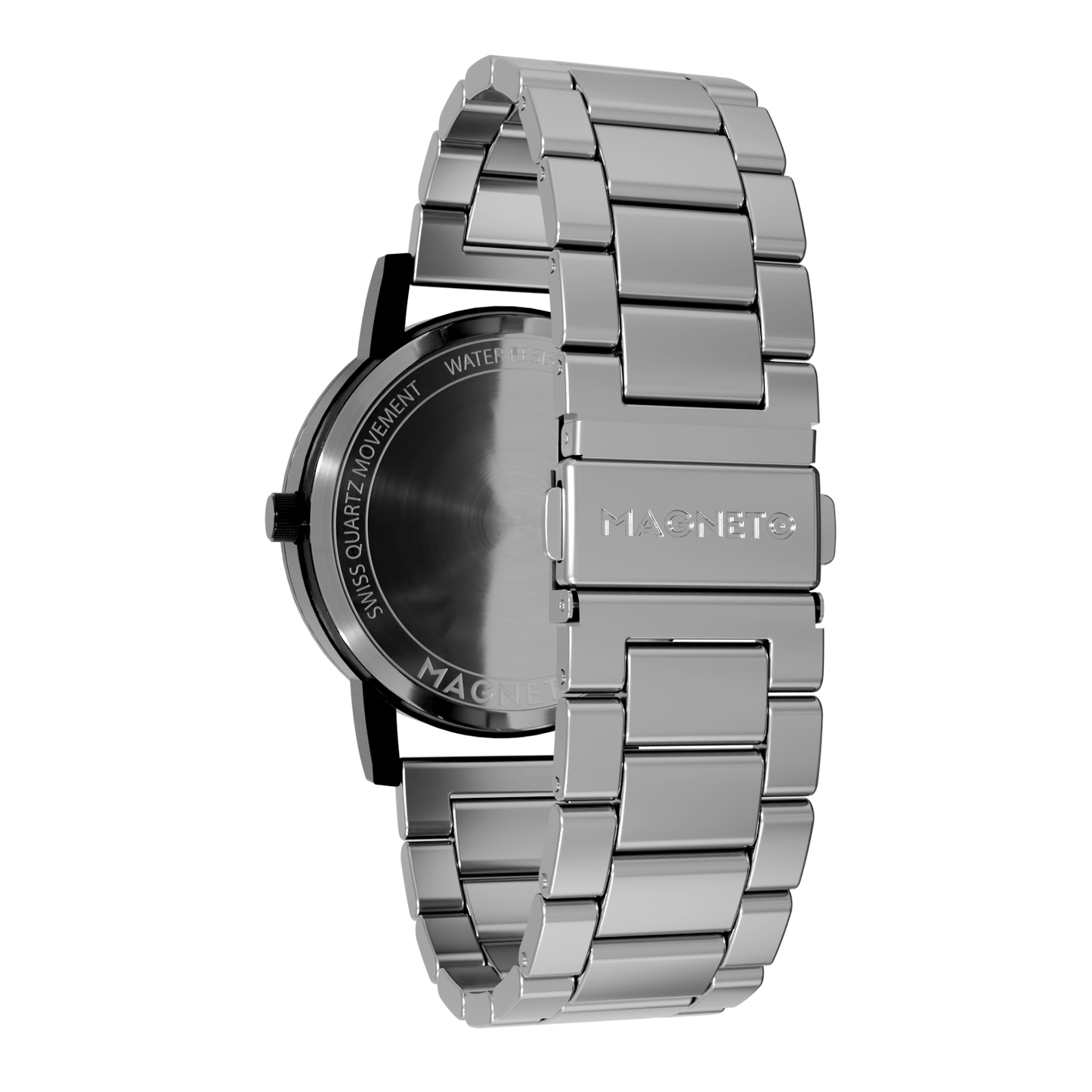 Magneto-Watch-Komet-Black-Edelstahl-Silber-Back