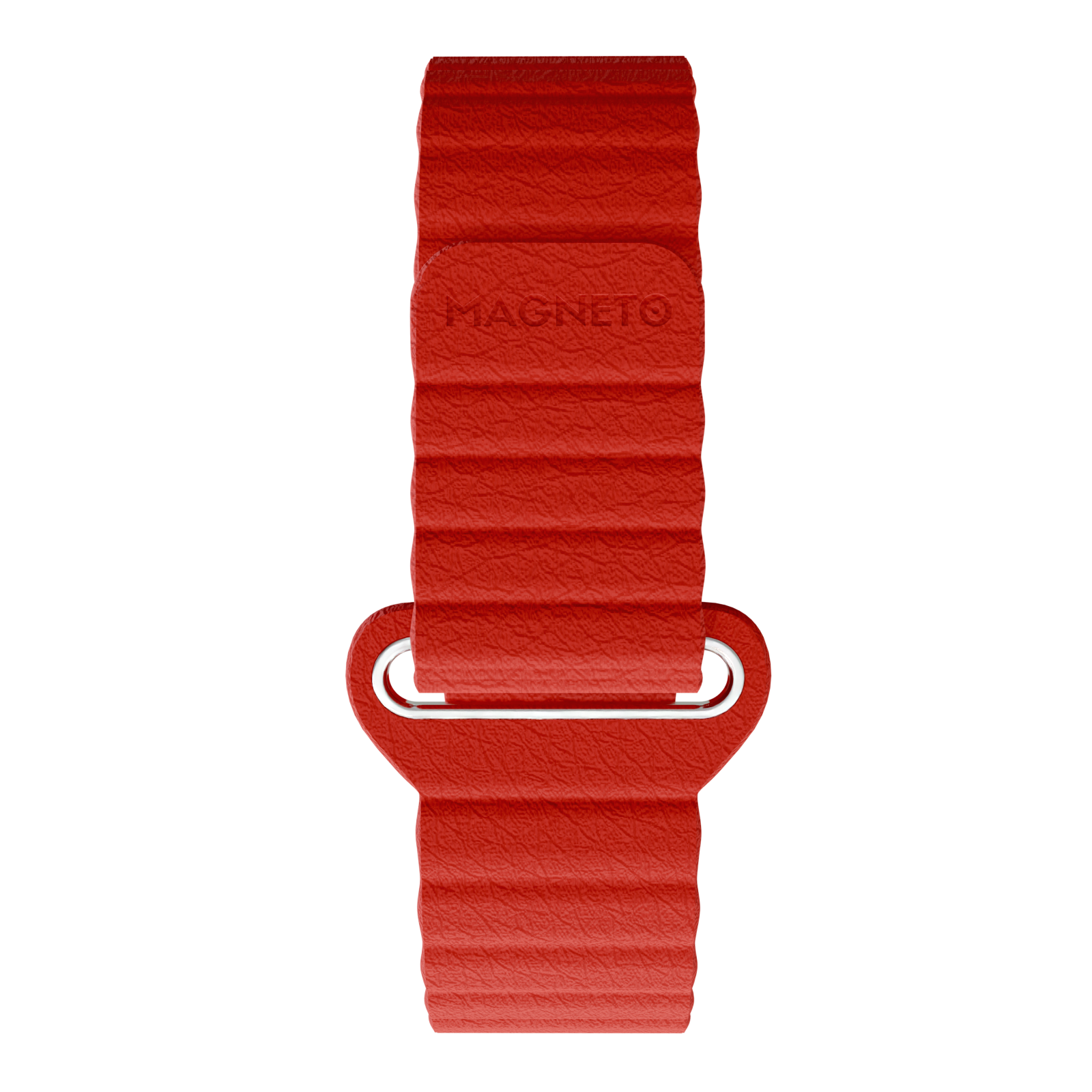 Magneto-Watch-Kunstleder-Magnetisch-Rot-Front