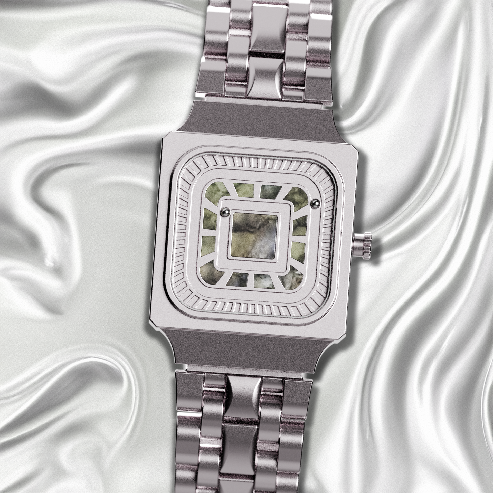 Magneto-Watch-Square-Resin-Silver-Background