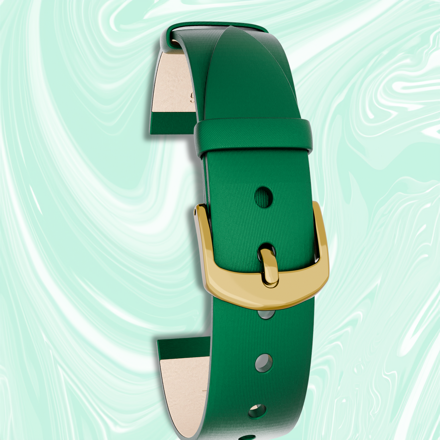 Satin Leather Green