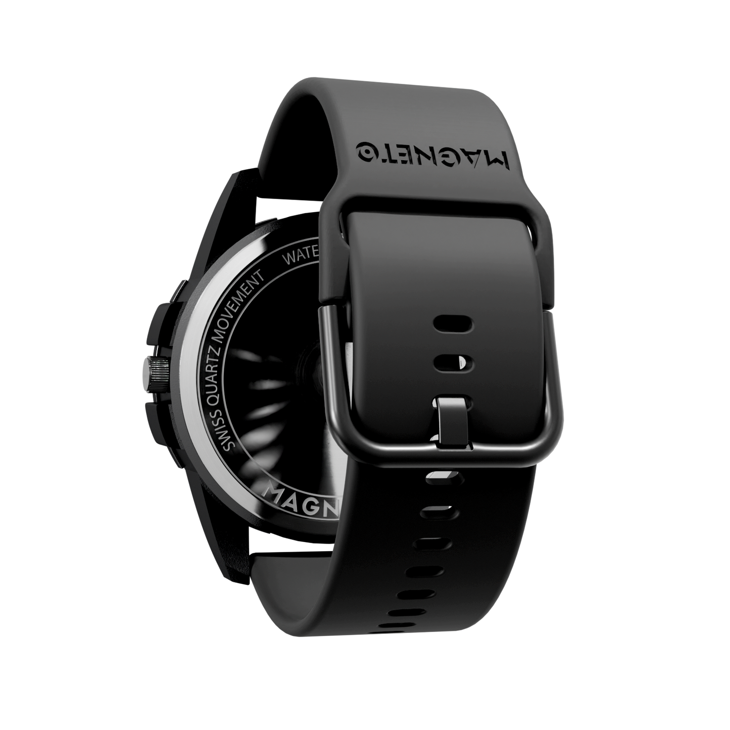 Magneto-Watch-Uranus-Black-Silikon-Schwarz-Back
