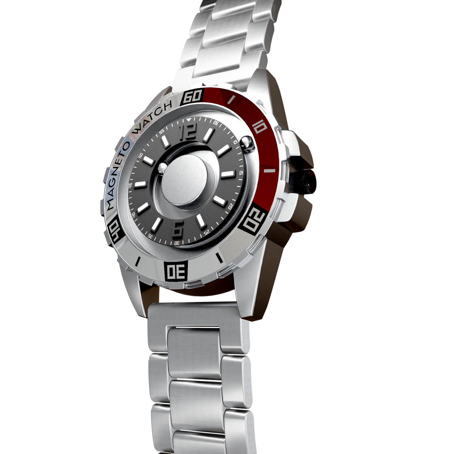 Magneto-Watch-Uranus-Edelstahl-Silber-Side