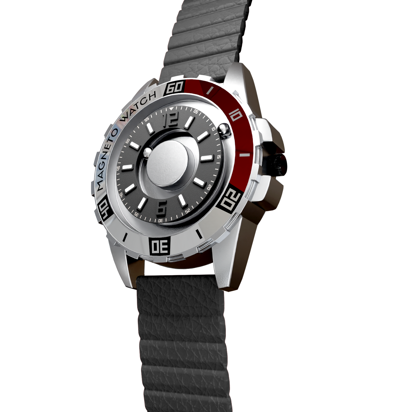 Magneto-Watch-Uranus-Leder-Magnetisch-Schwarz-Side