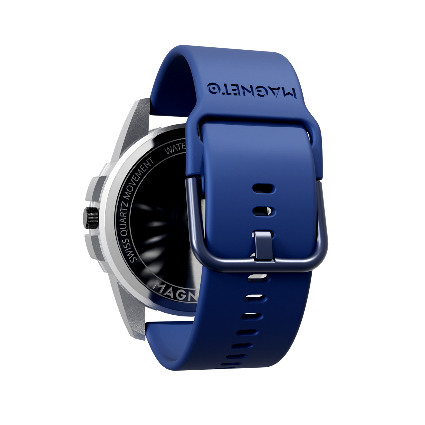 Magneto-Watch-Uranus-Red-Silikon-Blau-Back