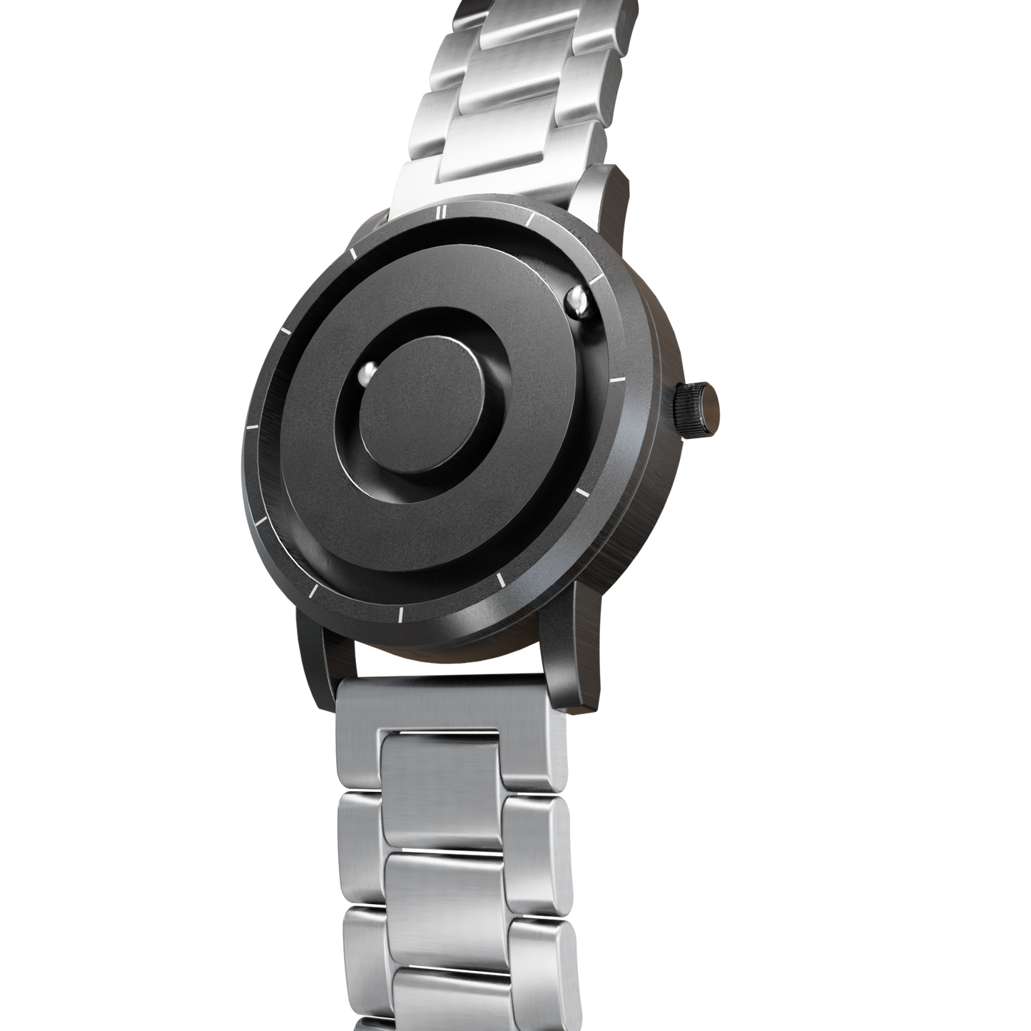 Magneto-Watch-Jupiter-Black-Edelstahl-Silber-Side