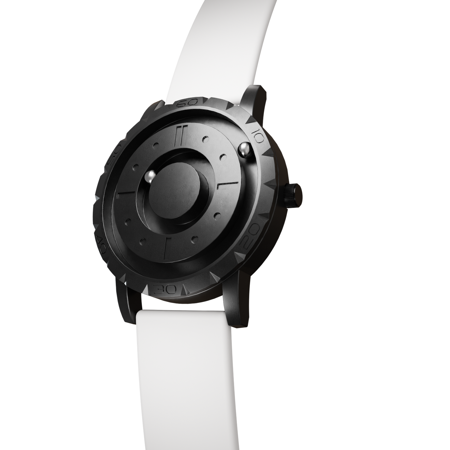 Magneto-Watch-Komet-Black-Silikon-Weiss-Side