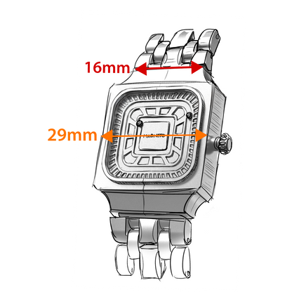 Square Resin Silver