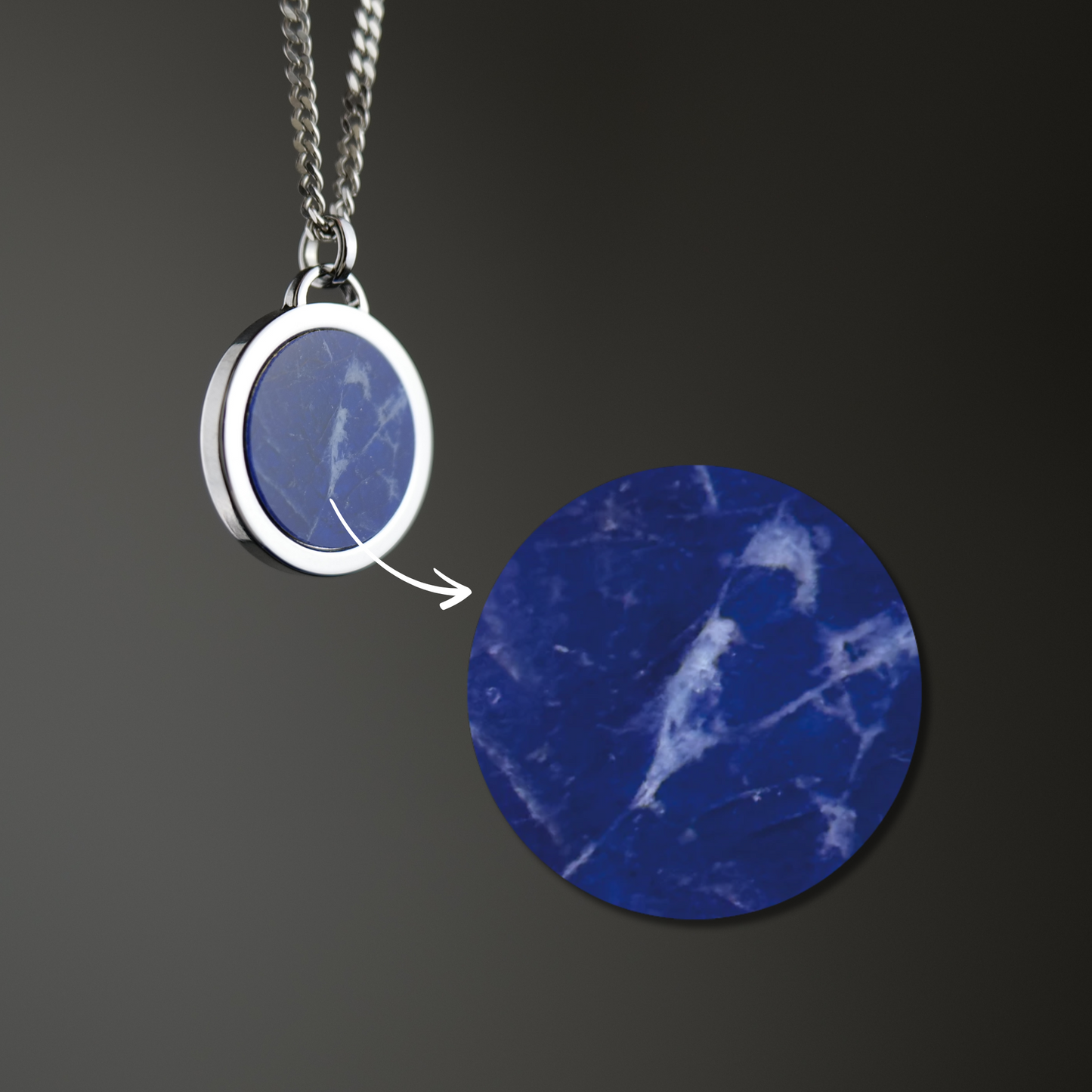 Disc Marble Blue