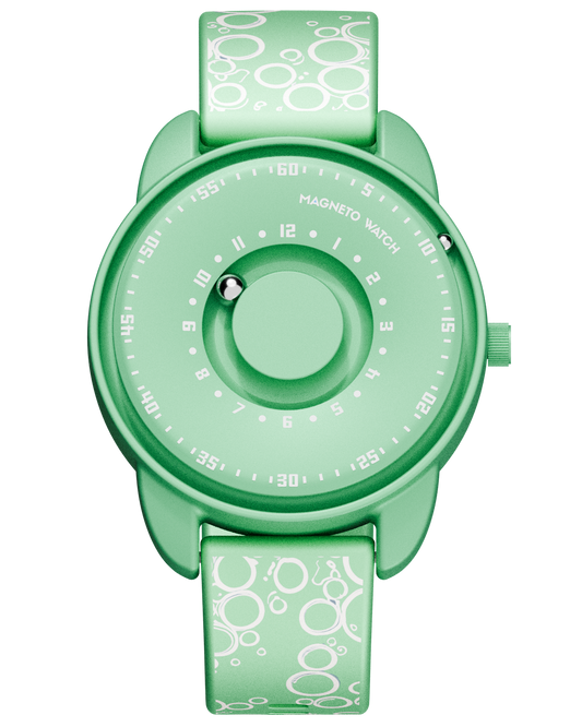 Magneto-Watch-Bubbles-Green-Front