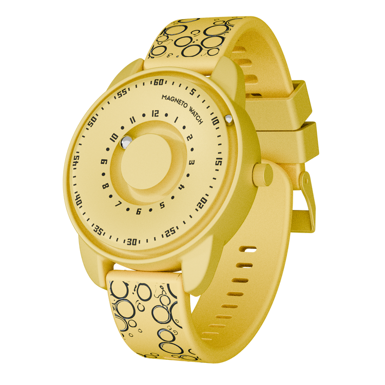 Yellow Magneto Watch