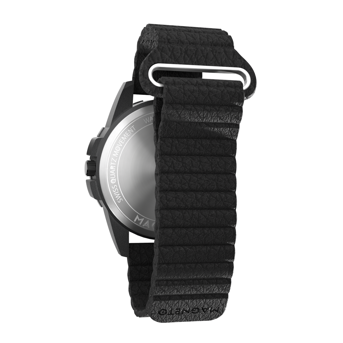 Crystal Black synthetic leather magnetic black