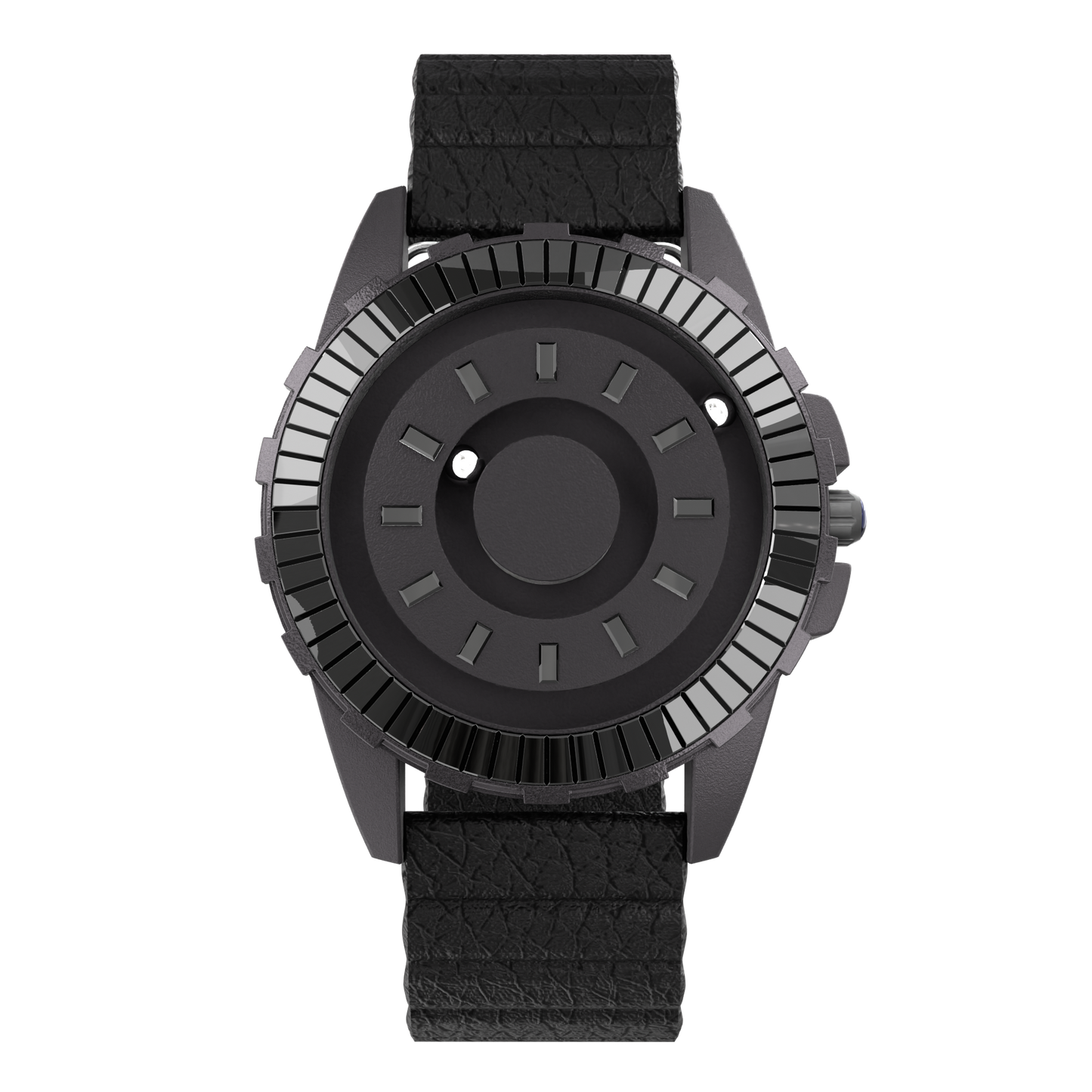 Crystal Black synthetic leather magnetic black