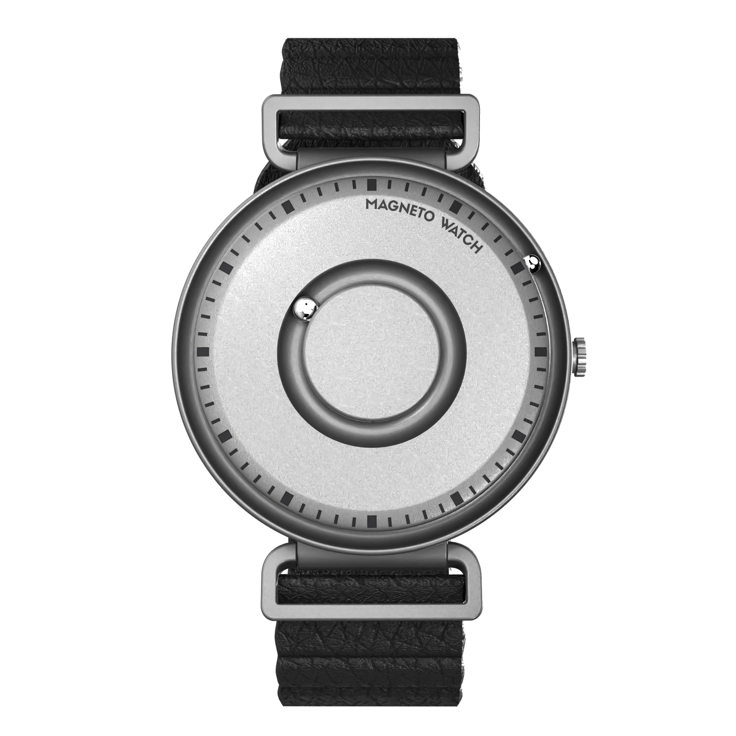 Fusion Silver synthetic leather magnetic black