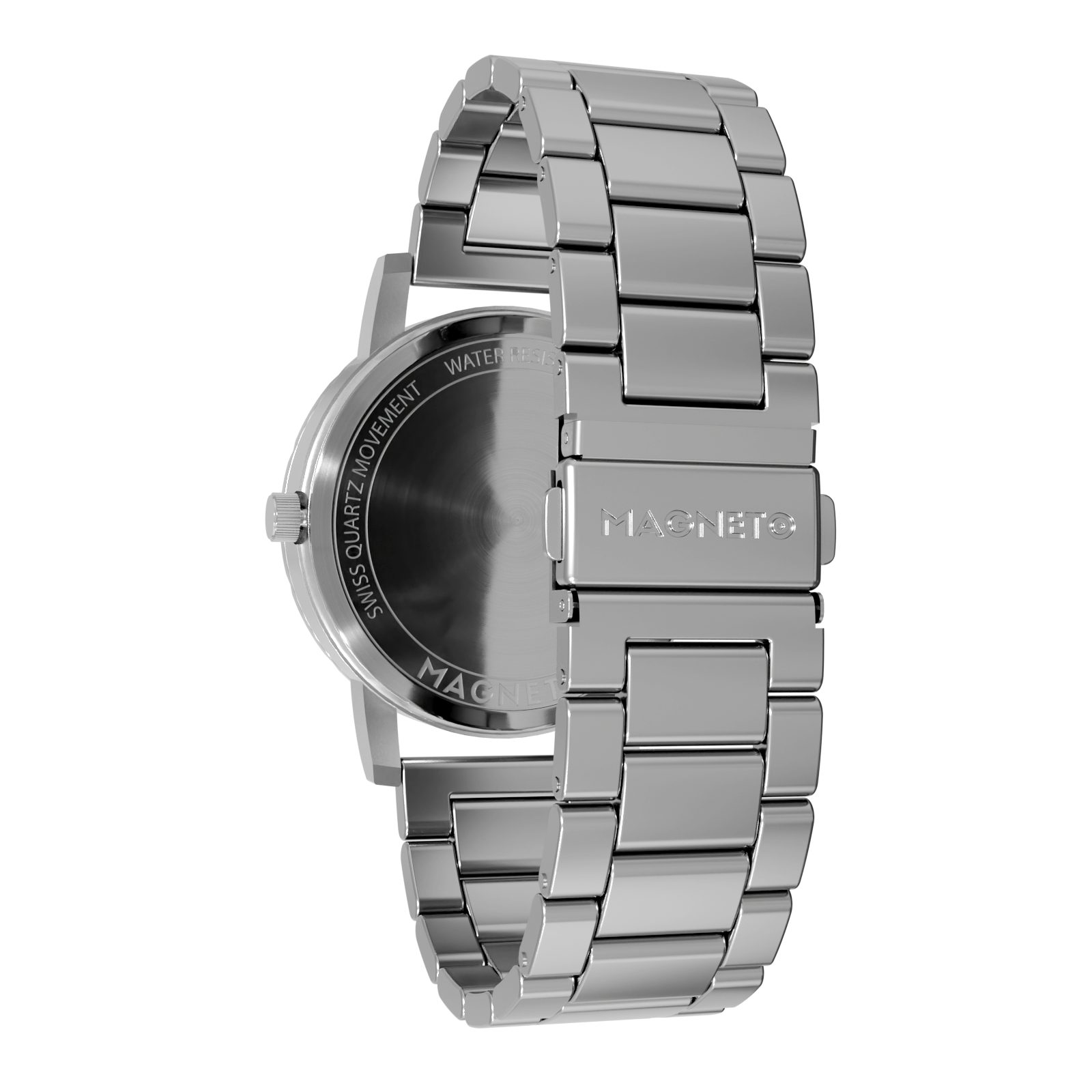 MAGNETO Komet Silver Edelstahl Silber Armbanduhr – Magneto Watch