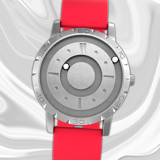 Komet Silver silicone red