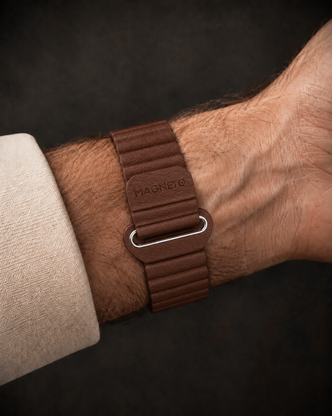 Magneto-Watch-Kunstleder-Magnetisch-Braun-Lifestyle