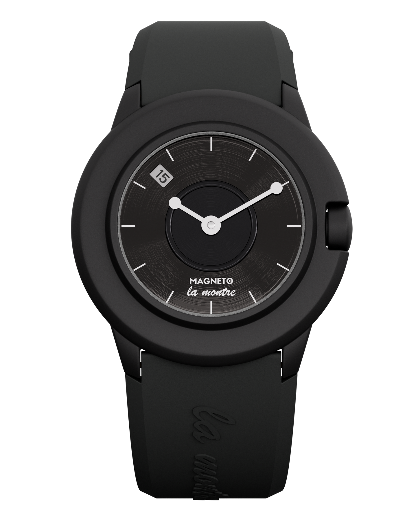 Magneto-Watch-La-Montre-Schwarz-Front