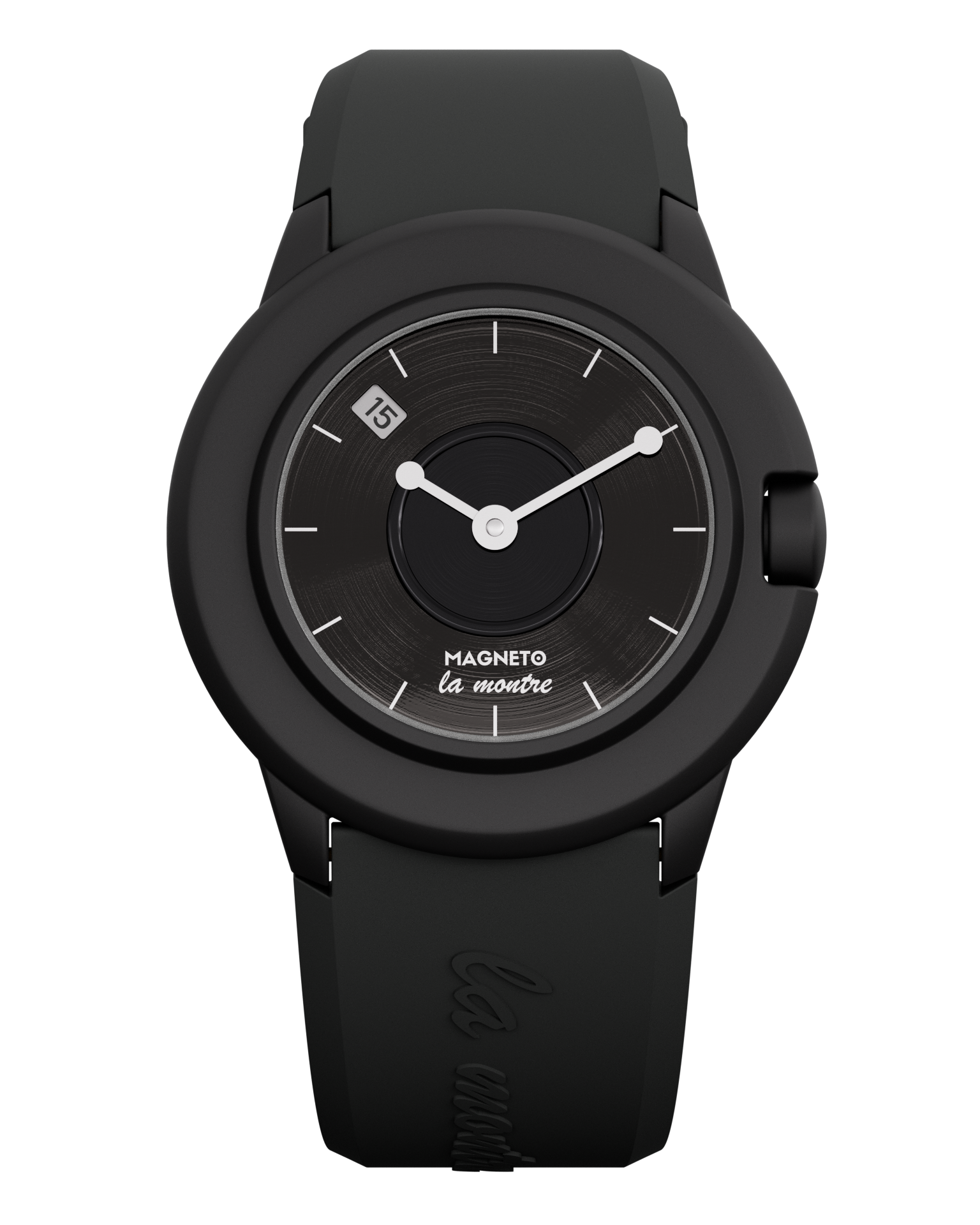 Magneto-Watch-La-Montre-Schwarz-Front