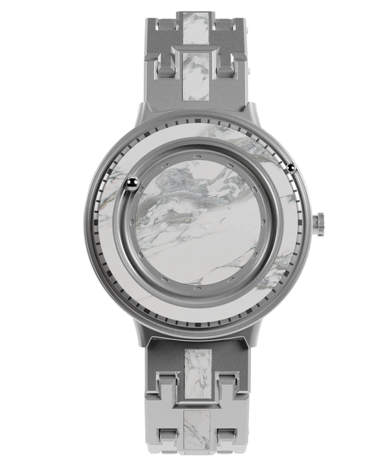 Magneto-Watch-Marble-White-Front