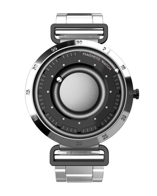 Magneto-Watch-Nexus-Titan-Steel-Silver-Front