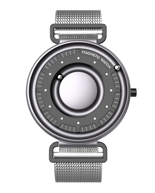 Magneto-Watch-Primus-Titan-Milanaise-Silver-Front_e76956e3-358a-4b46-9d7d-c440f0a77bc2