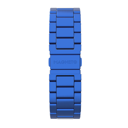 Bracelet en acier inoxydable bleu