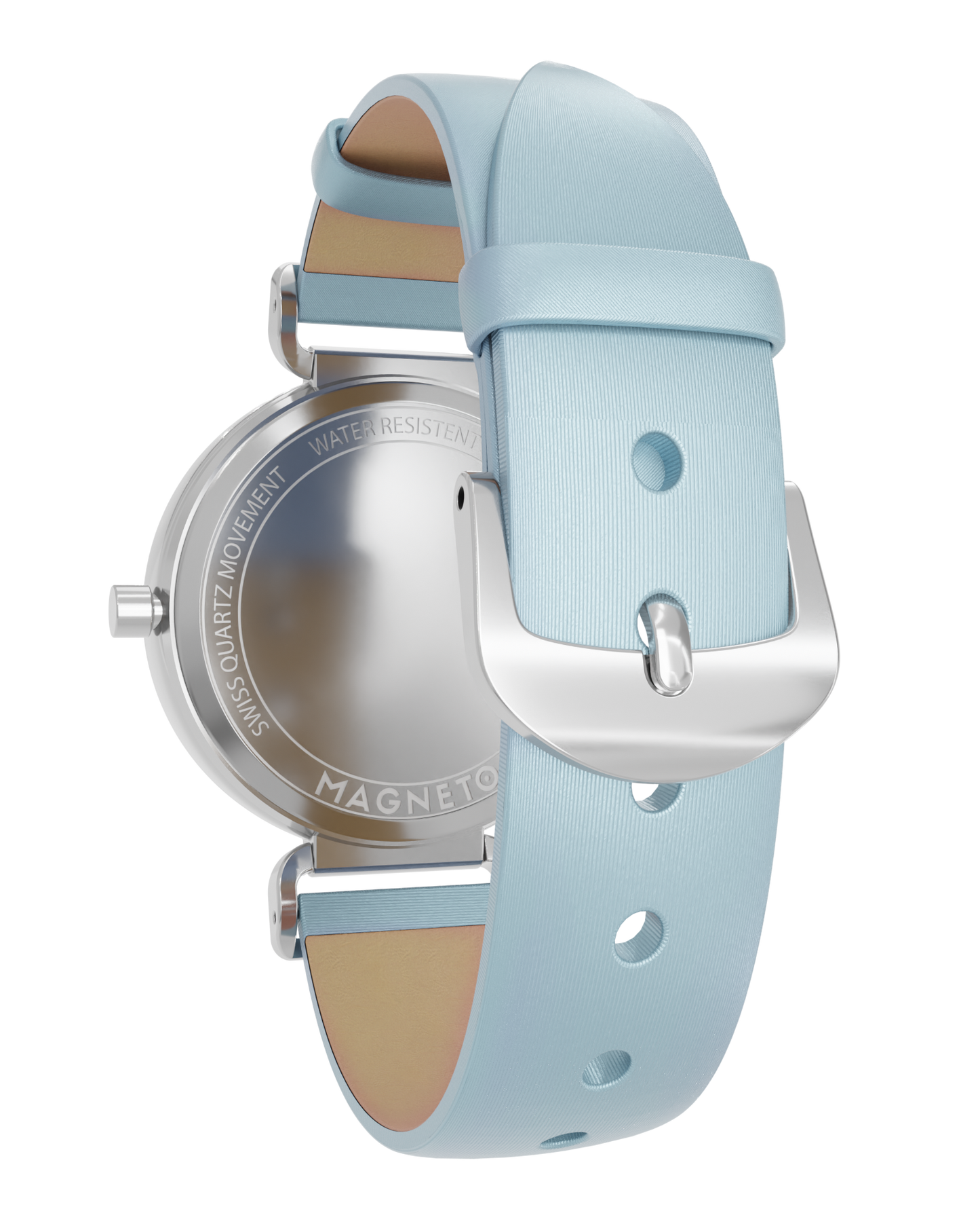 Magneto-Watch-Strap-Leather-Satin-Babyblue-16mm-Side