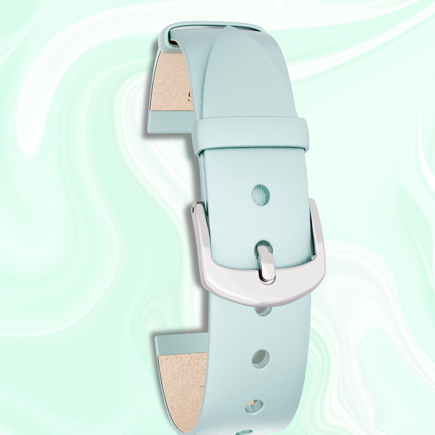 Satin Leather Mint (16mm)