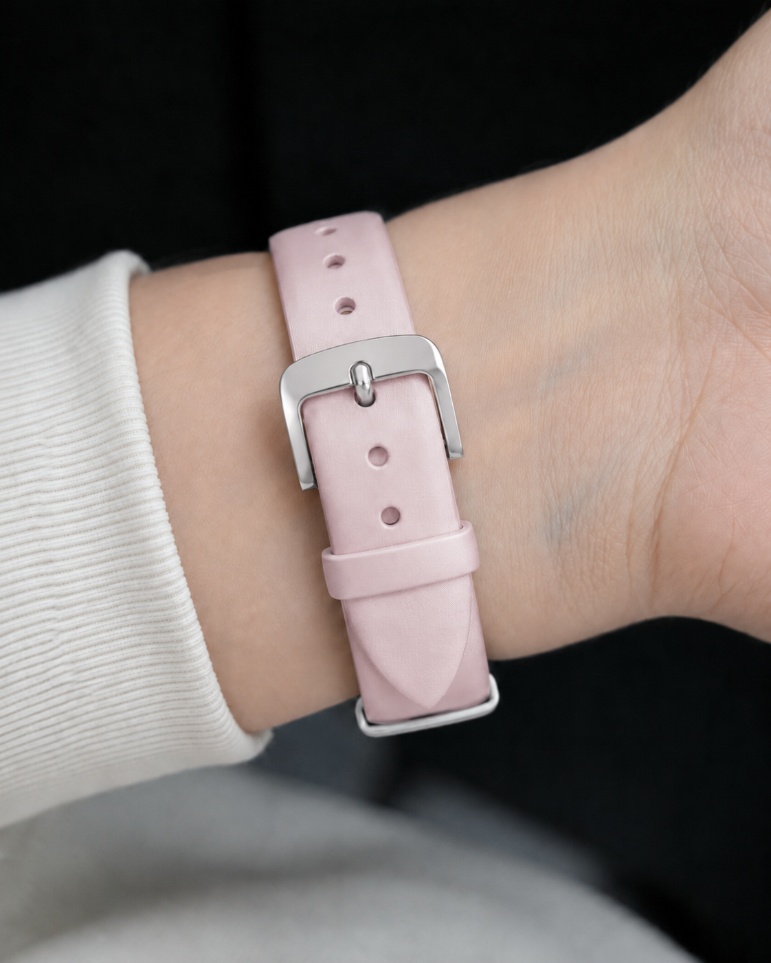 Magneto-Watch-Strap-Leather-Satin-Rose-16mm-Lifestyle