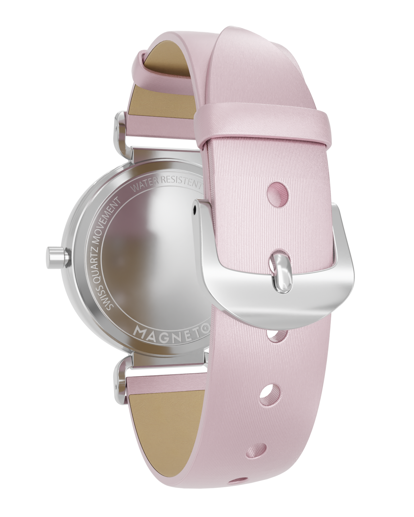 Magneto-Watch-Strap-Leather-Satin-Rose-16mm-Side