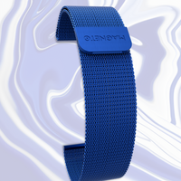 Bracelet en maille bleu