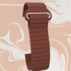 Synthetic Leather Magnetic Brown