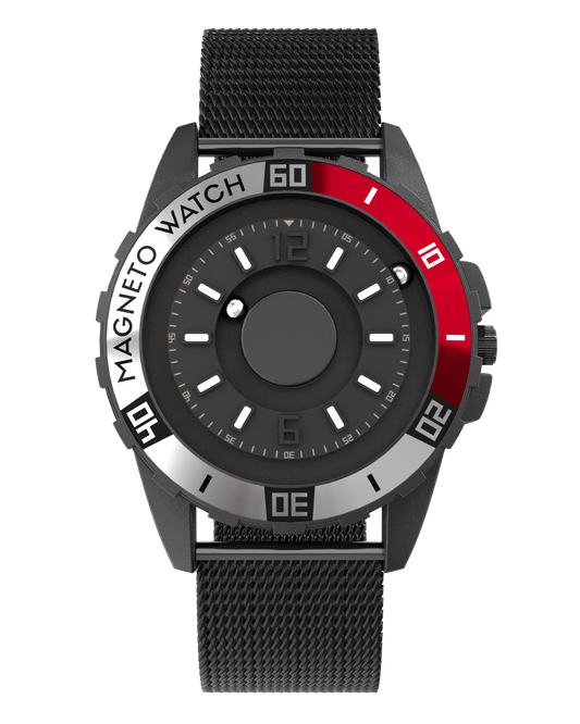 Magneto-Watch-Uranus-Black-Milanaise-Black-Front_9914b62e-95ce-4ceb-8255-85c961ac43db