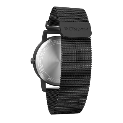 Wave Black mesh magnetic black (with glass)