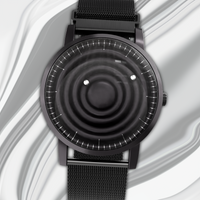 Wave Black mesh magnetic black (with glass)