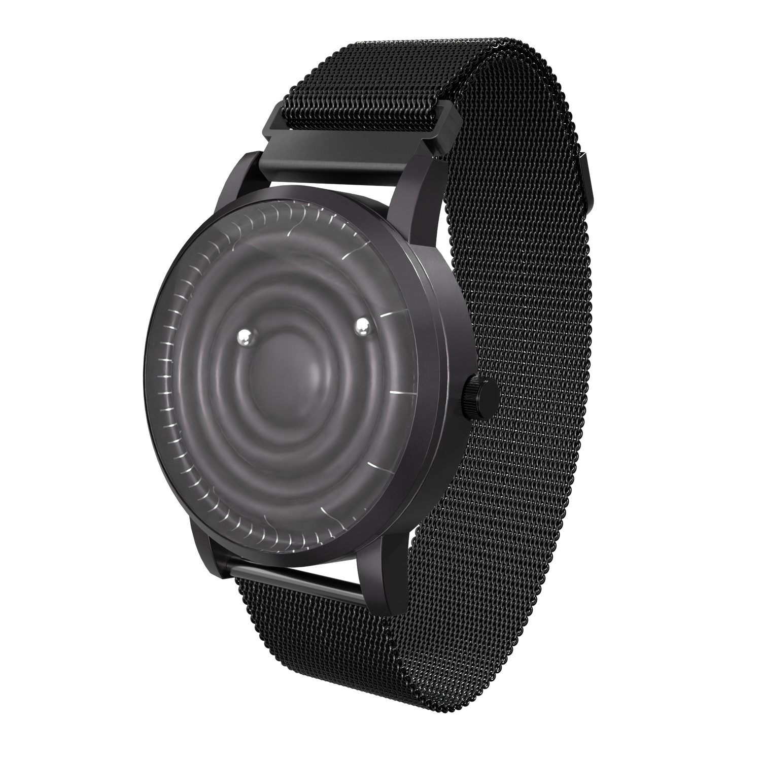 Wave Black mesh magnetic black (with glass)