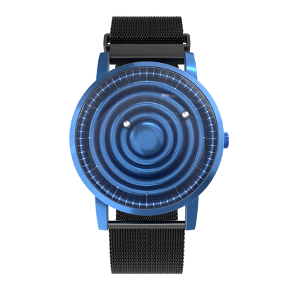 Wave Blue mesh magnetic black (with glass)
