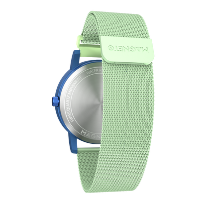 Wave Blue mesh magnetic mint (with glass)