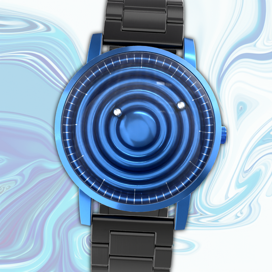 Wave Blue steel black (with glass)