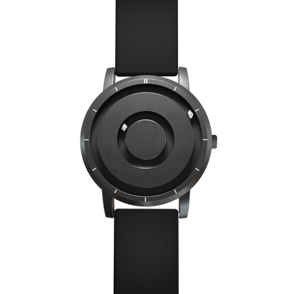 Magneto-Watch-Jupiter-Black-Silikon-Schwarz-Front