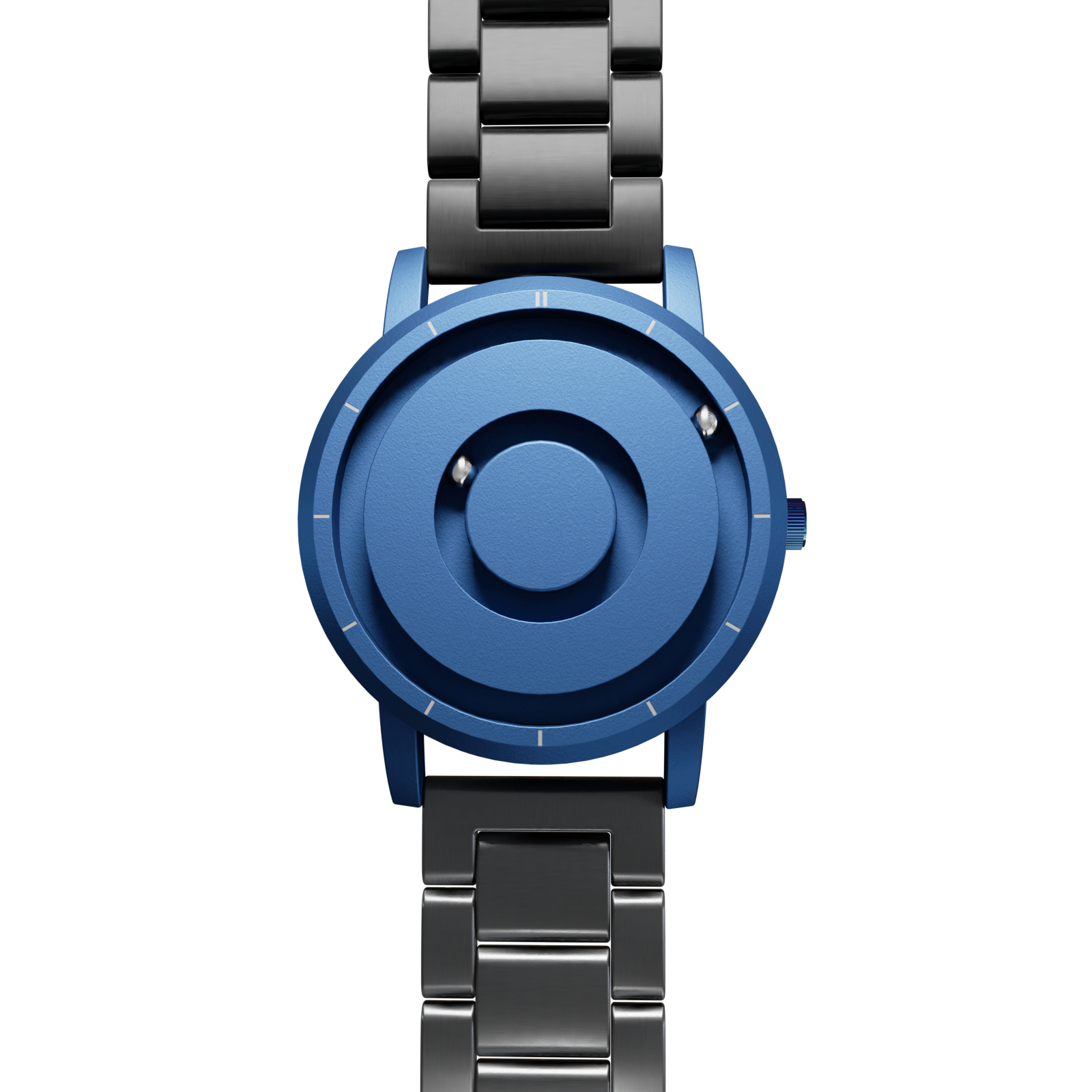 Magneto-Watch-Jupiter-Blue-Edelstahl-Schwarz-Front