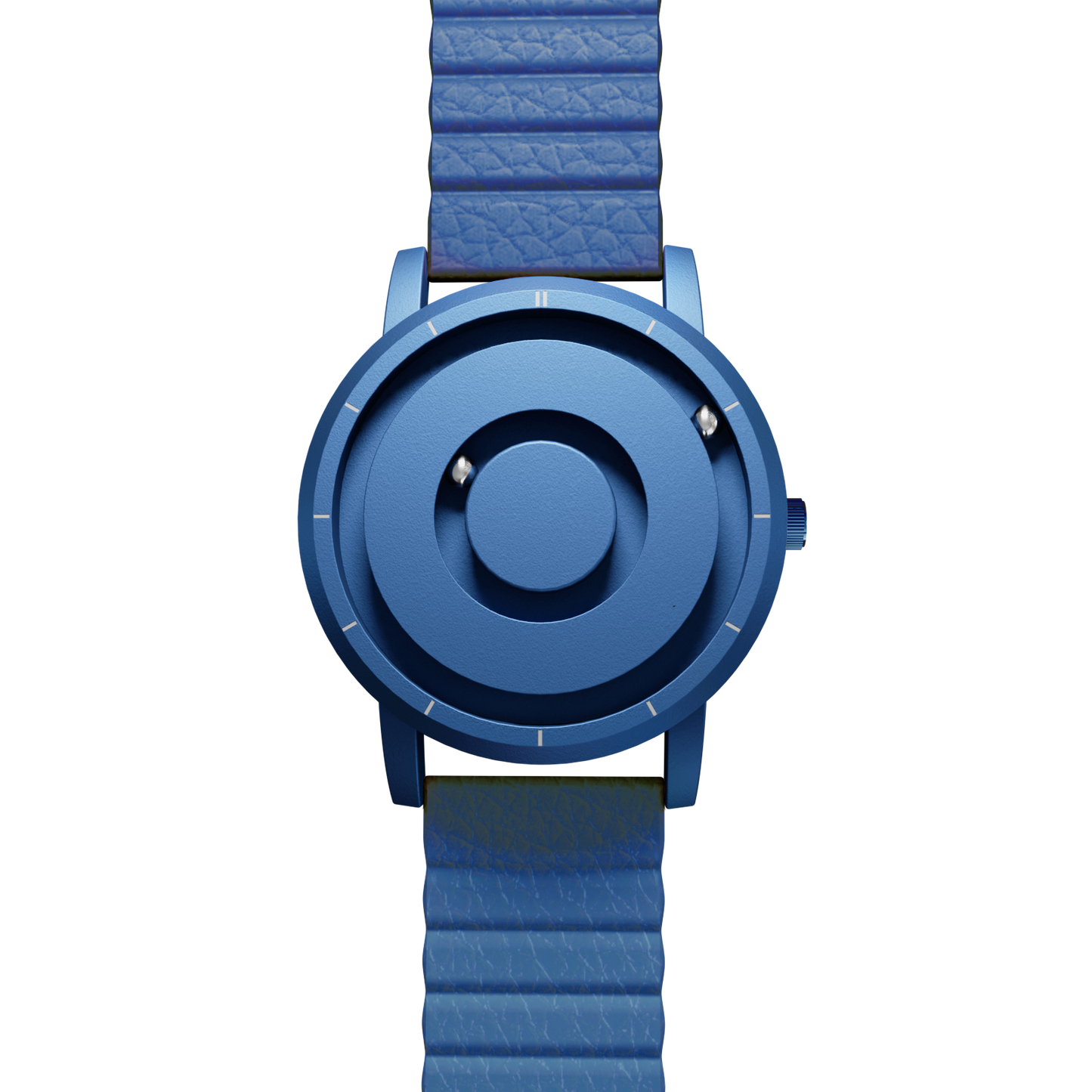 Magneto-Watch-Jupiter-Blue-Kunstleder-Magnetisch-Blau-Front