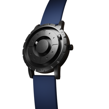 Magneto-Watch-Komet-Black-Silikon-Blau-Side
