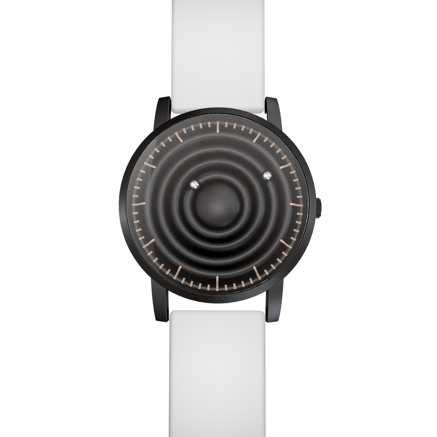 Magneto-Watch-Wave-Black-Silikon-Weiss-Front