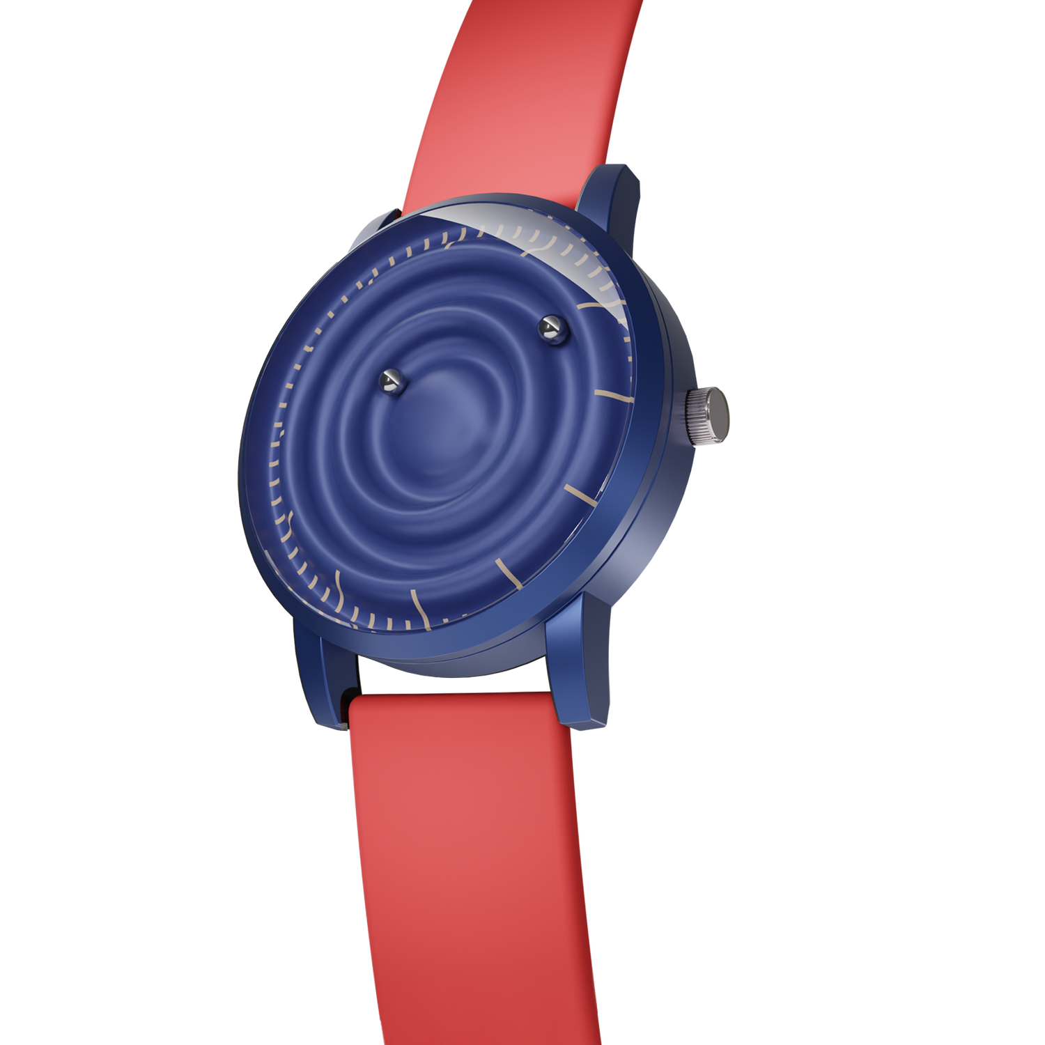 Magneto-Watch-Wave-Blue-Silikon-Rot-Side